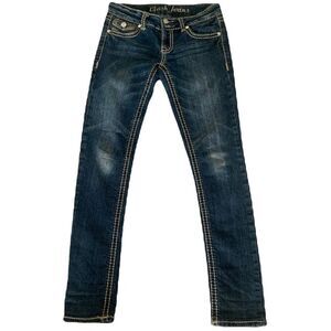 Clash Jeans USA Mid-Rise Faded Blue Straight leg Jeans Size 5